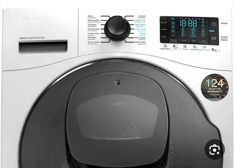 ماشین لباسشویی ادواش اسنوا مدل SWM-F92W ظرفیت ۹ کیلوگرم